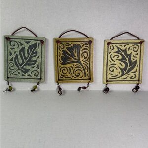 The Potters Shed by Michael Macone Decorative Hanging art plaques tiles Leaves